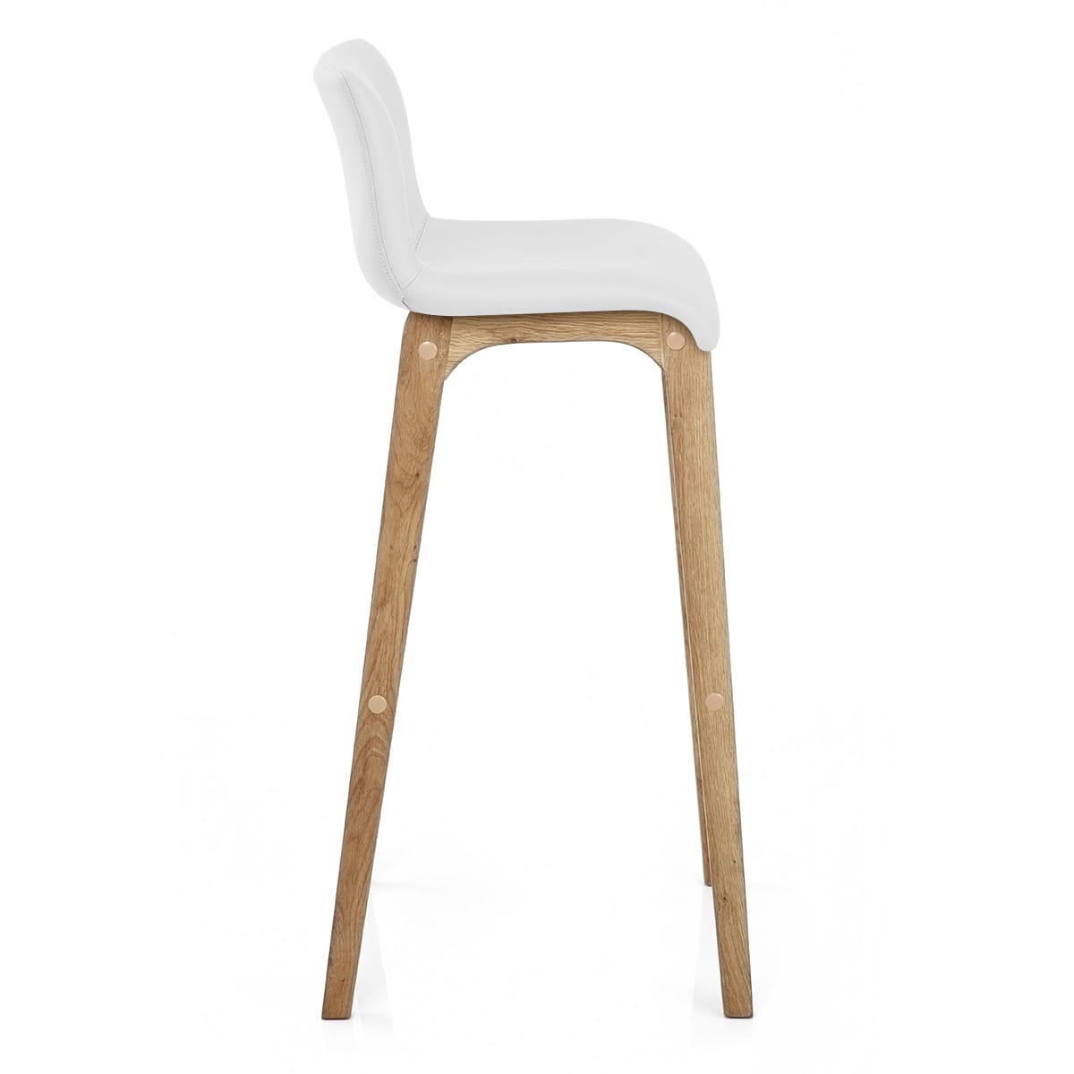 Wave Bar Stool White