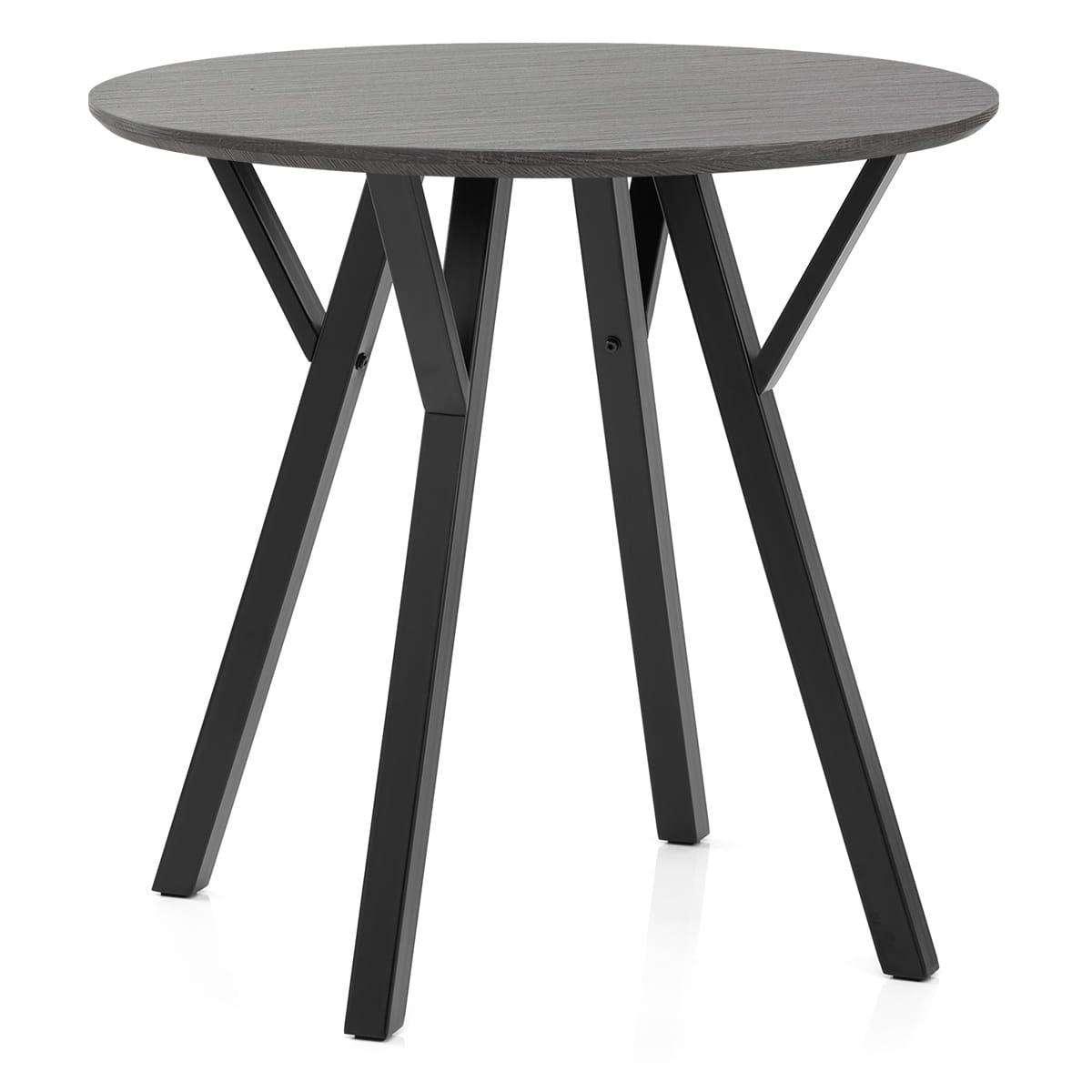 Wessex Dining Set Grey Wood & Charcoal