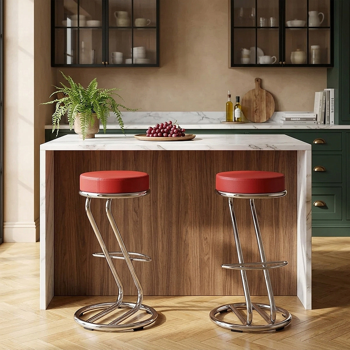 Zizi Kitchen Stool Red