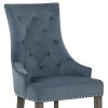 Ascot Dining Chair Blue Fabric