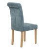 Portland Dining Chair Blue Velvet