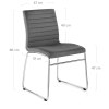 Panache Dining Chair Grey Velvet