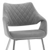 Fairfield Chrome Chair Grey Velvet