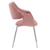 Fairfield Chrome Chair Pink Velvet