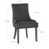 Richmond Grey Oak Chair Charcoal Fabric