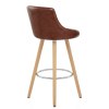 Fuse Wooden Stool Antique Brown