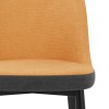 Hudson Stool Charcoal & Orange Fabric