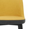 Hudson Stool Charcoal & Yellow Fabric