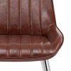 Mustang Chrome Chair Antique Brown