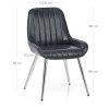 Mustang Chrome Chair Antique Slate
