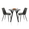 Quest 80cm Dining Table Grey Wood