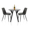 Quest 80cm Dining Table Grey Wood