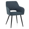 Lopez Dining Chair Blue Fabric