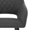Lopez Dining Chair Charcoal Fabric