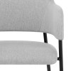 Trent Dining Chair Light Grey Fabric