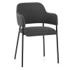 Trent Dining Chair Charcoal Fabric