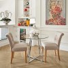 Buckingham Dining Chair Oak & Tweed Fabric