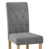 York Dining Chair Grey Fabric