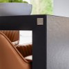 Tokyo Real Leather Brushed Stool Brown