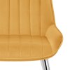 Mustang Chrome Chair Mustard Velvet