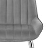Mustang Chrome Chair Dark Grey Velvet