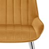 Mustang Chrome Chair Mustard Velvet