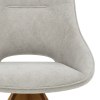 Cloud Wooden Dining Chair Light Grey Fabric