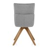 Cody Wooden Dining Chair Light Grey Fabric
