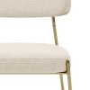 Diana Gold Chair Cream Fabric