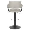 Scout Real Leather Stool Light Grey