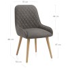 Azure Oak Dining Chair Grey