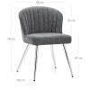 Chase Dining Chair Grey Fabric