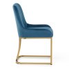Paget Chair Blue Velvet