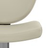 Pearl Real Leather Stool Taupe
