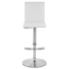 Deluxe Brushed High Back Stool White