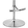 Deluxe Brushed High Back Stool Grey