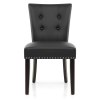Buckingham Dining Chair Black Leather