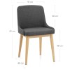 Jersey Dining Chair Oak & Charcoal