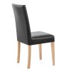Chicago Oak Dining Chair in Black
