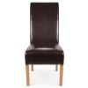 Krista Dining Chair Brown Leather