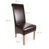 Krista Dining Chair Brown Leather