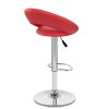 Padded Crescent Bar Stool Red