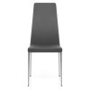 Faith Brushed Chair Grey Faux Leather