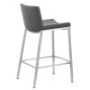 Capone Brushed Steel Stool Grey