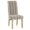 Roma Dining Chair Oak & Stripe