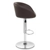 Brown Faux Leather Eclipse Bar Stool