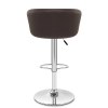 Brown Faux Leather Eclipse Bar Stool
