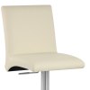 Deluxe Brushed High Back Stool Cream