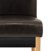 Carlo Oak Chair Brown Leather