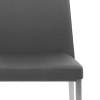 Faith Brushed Chair Grey Faux Leather